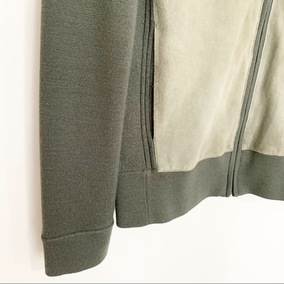 Vince Suede & Wool Zip Front Jacket Outerwear - Picture 3 of 7